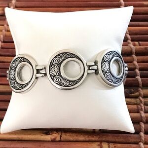 Brighton Silver Bracelet with Intricate Design